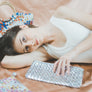 Limited Edition - White Woven Bar Clutch - Mother Erth