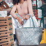 Limited Edition - Silver Woven Tote - Mother Erth