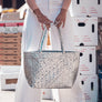 Limited Edition - Silver Woven Tote - Mother Erth