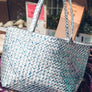 Limited Edition - Silver Woven Tote - Mother Erth