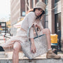 Limited Edition - Silver Woven Tote - Mother Erth