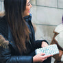 Mother Erth - Silver Mini Clutch | Handmade and Eco Friendly