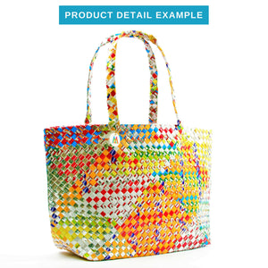 Mother Erth - Artisan's Choice Mixed Weave Tote | Upcycled and Eco Friendly