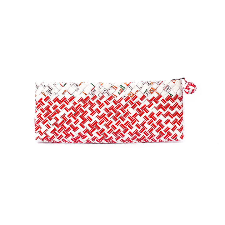 Limited Edition - Red Woven Bar Clutch - Mother Erth