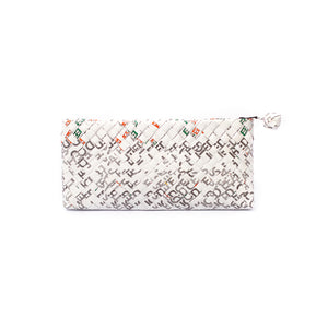 Limited Edition - White Woven Bar Clutch - Mother Erth